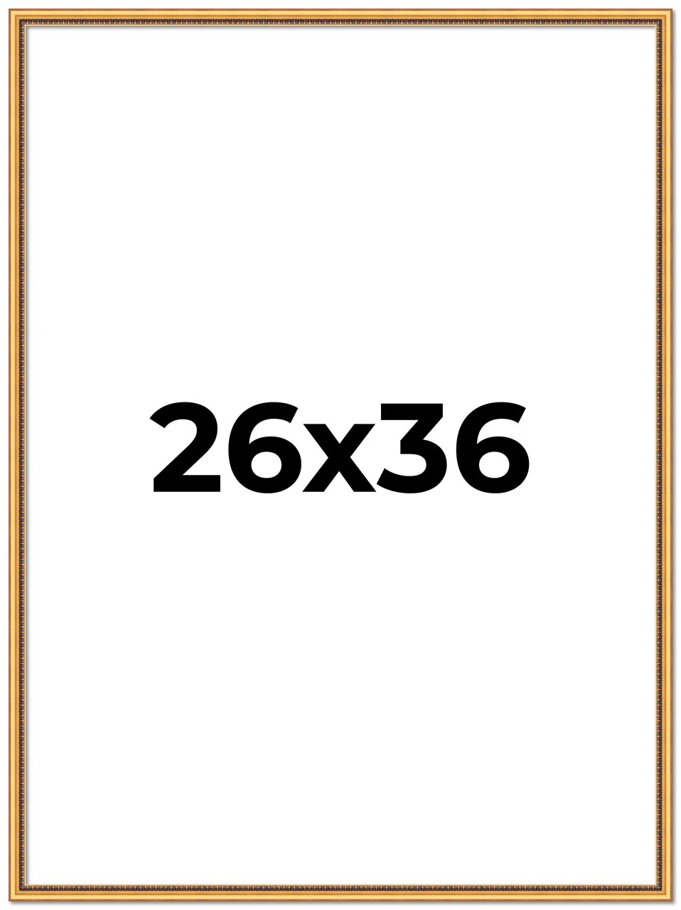 Classic Modern Gold Picture Frame - UV Acrylic, Foam Board Backing, Hanging Hardware